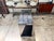 Metal Extendable Console Table with Metal Frame and Black Lacquered Finish, 1980s For Sale - Image 7 of 9