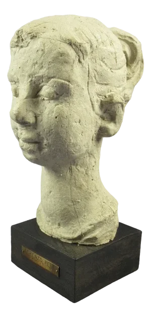 Woman's Bust Sculpture by Lorenzo Pepe, 20th Century