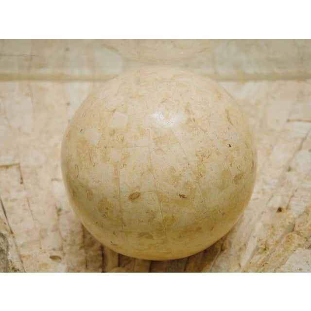 1980s 1980s Postmodern Tessellated Mactan Stone Coffee Table For Sale - Image 5 of 9