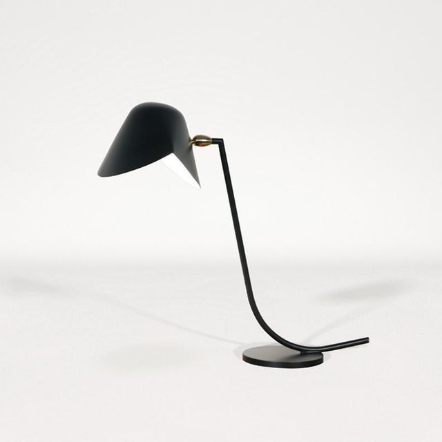 Table lamp model 'antony lamp' designed by serge mouille in 1955. manufactured by editions serge mouille in france. The...