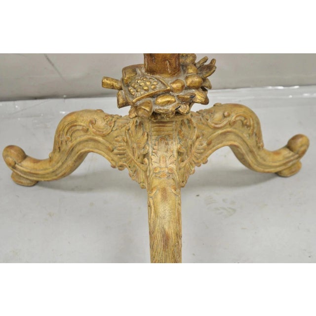 Plastic Late 20th Century Maitland Smith Italian Grotto Style Branch and Bird Figural Pedestal Side Table For Sale - Image 7 of 12