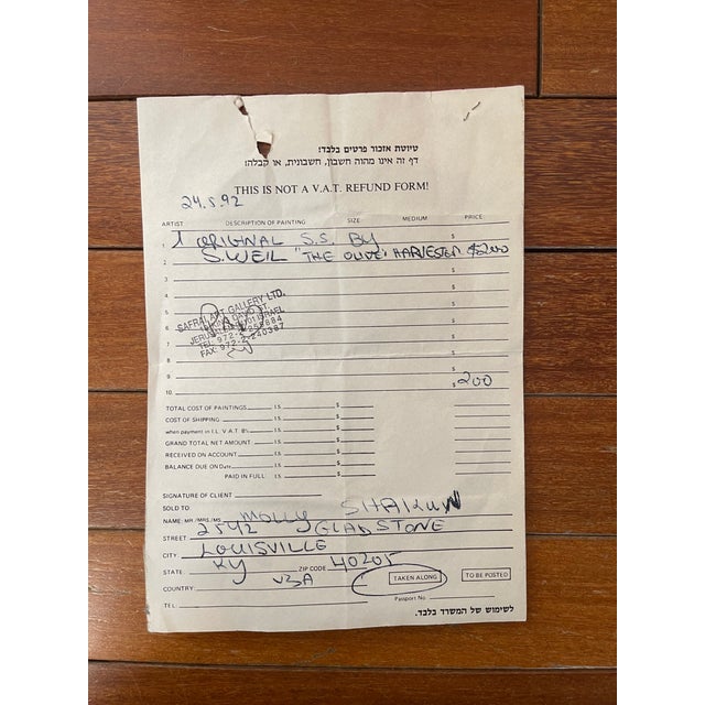 "The Shepherdess" by Shraga Weil Signed Limited Edition Serigraph For Sale - Image 10 of 12