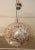 Large 1970s modern Murano glass pendant with chrome hardware, newly rewired and ready to use.