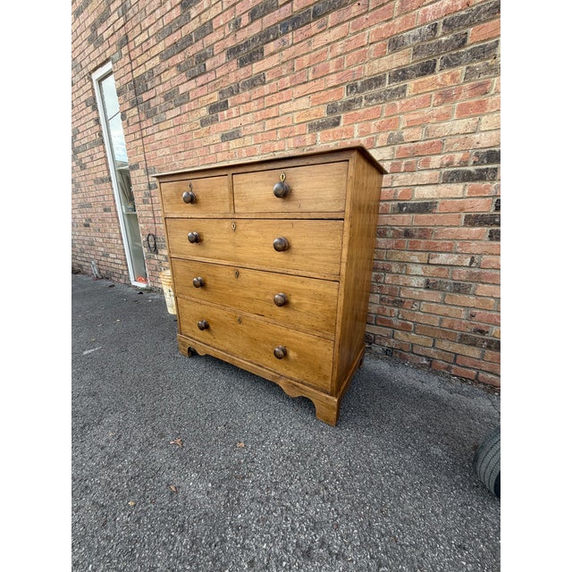19th Century English Pine Chest of Drawers For Sale - Image 12 of 14