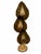 Mid-Century Italian Murano Style Brass Palm Leaf Floor Lamp Vintage Italian modern floor lamp featuring sculptural smoked...