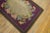 Textile 1890s Purple Medallion Floral Handmade Folk Art Antique American Hooked Rug For Sale - Image 7 of 10