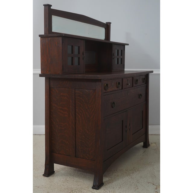Age: C.1900-1910 Details: All Original Hardware Limbert Design Old Original Finish Arts & Crafts Style Made By King...