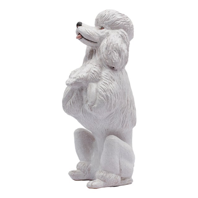 Vintage Italian Ceramic Poodle, 1960s For Sale