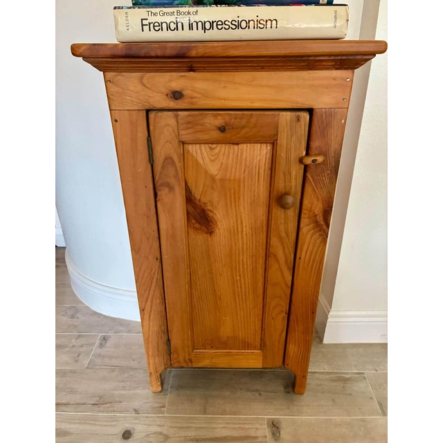 Wood 19th Century Antique American Solid Pine Jelly Cupboard Cabinet For Sale - Image 7 of 8