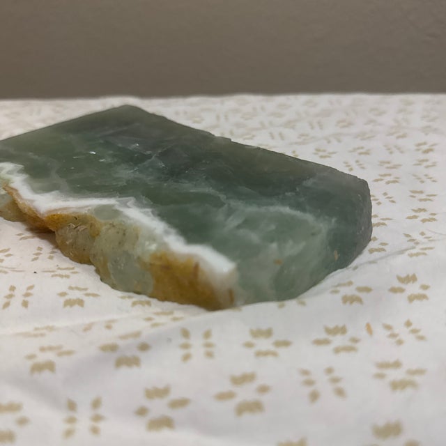 Modern Fluorite Slab Decor For Sale - Image 3 of 9