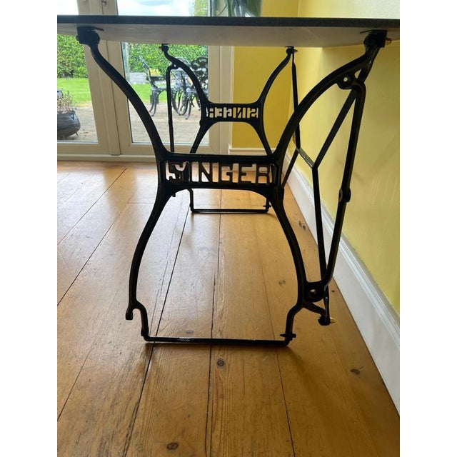 Sewing Table in Iron, United Kingdom For Sale - Image 3 of 9
