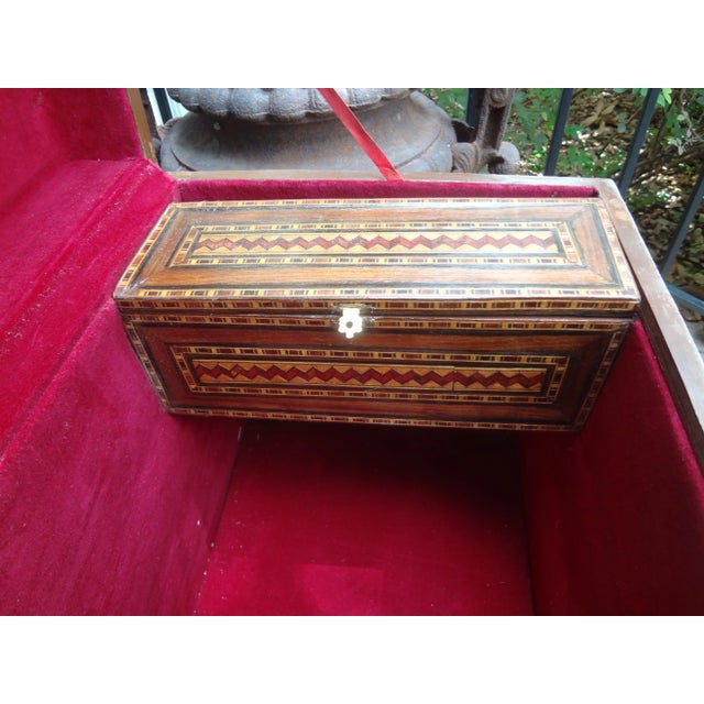 Brown Antique Moroccan Coffer, Trunk or Box For Sale - Image 8 of 13