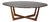Mid-Century Oval Coffee Table in Walnut from Kondor Möbel, 1960s For Sale