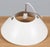 Hans J. Wegner pendant of white lacquered aluminium. Model HJW37, made by Louis Poulsen Up to 250V (Europe/UK...