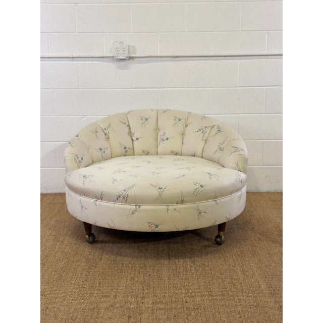 We are very pleased to offer a beautiful tub chair, circa the 1970s. This exquisite piece stands out with its...