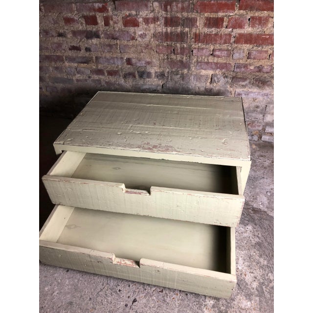 Vintage French Green Pastel Iron Cabinet, 1980s For Sale - Image 6 of 11