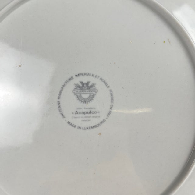 Acapulco Dinner Plates by Villeroy and Boch, 1970s, Set of 4 For Sale - Image 6 of 13