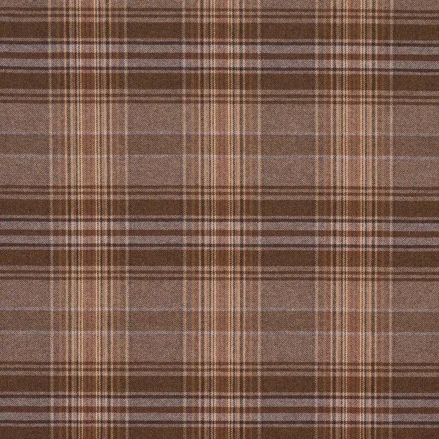 Sample - Schumacher Campbell Plaid Fabric In Terra For Sale
