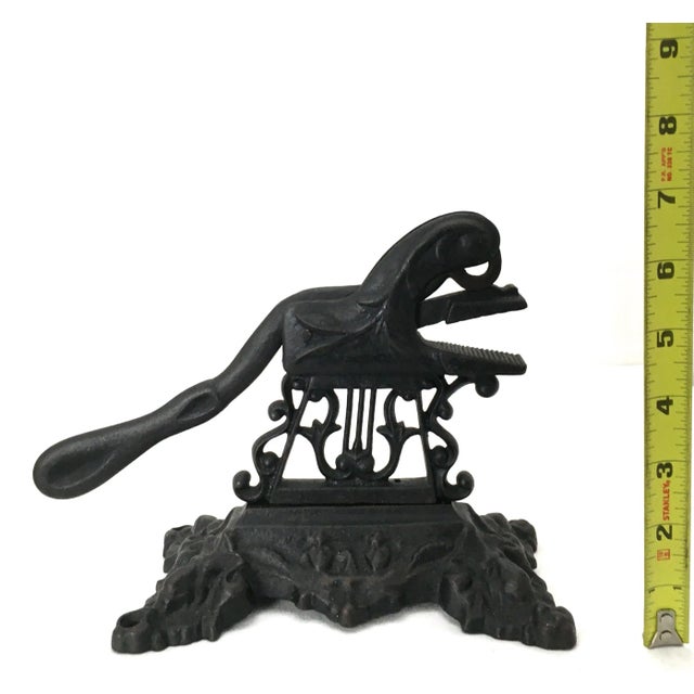 Ornate Antique American Victorian Cast Iron Table Top Nut Cracker Circa 1880s For Sale - Image 11 of 13