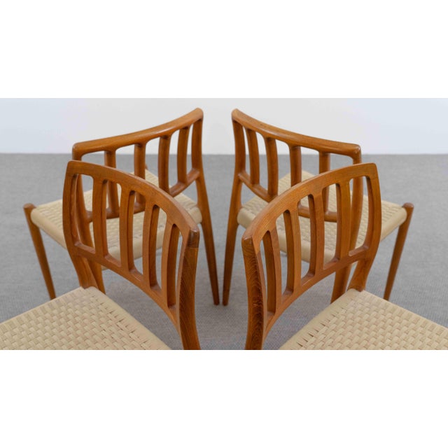 Vintage Danish Teak Chairs by Niels O. Möller, 1970s, Set of 4 For Sale - Image 15 of 18