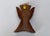 1950s Budvase in Carved Hardwood Wall Hanging For Sale - Image 5 of 9