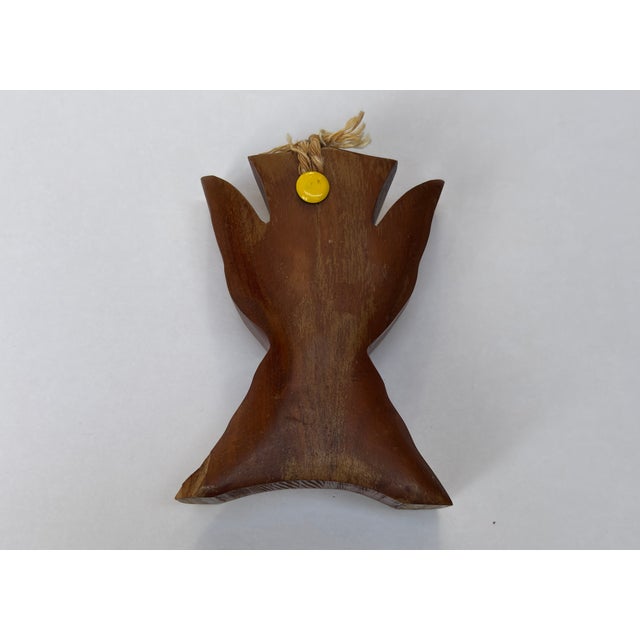 1950s Carved Hardwood Wall Hanging Budvase For Sale - Image 5 of 9