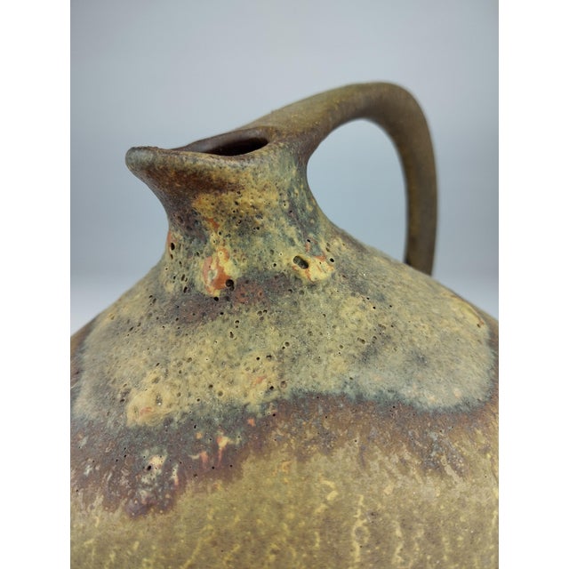 Ceramic Mid-Century WGP Fat Lava Vase by Kurt Tschörner for Ruscha For Sale - Image 7 of 9