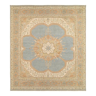 Pasargad DC Fine Hand Knotted Oushak Square Rug For Sale