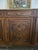 Brown Antique French Louis XVI Style Walnut Sideboard / Buffet With Marble Top 3-Door Cabinet For Sale - Image 8 of 11