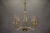 Italian Murano Glass Eight-Light Chandelier with Golden Accents, 1970s For Sale - Image 11 of 18
