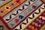 Red Mid-20th Century Turkish Kilim Multicolor Handmade Tribal Wool Runner For Sale - Image 8 of 10