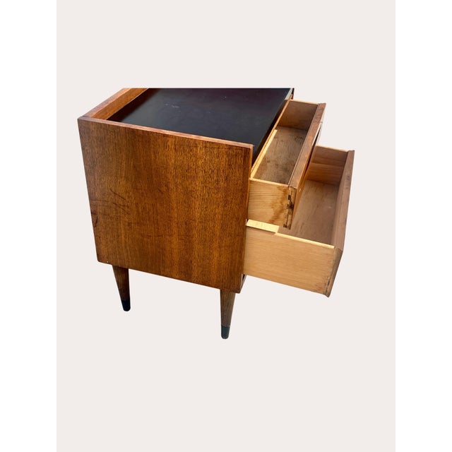 Mid-Century Modern Vintage Bassett Denmark Teak Nightstand, Made in Denmark, 1965 For Sale - Image 3 of 7