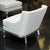1940s Vintage French Silver Leaf Lounge Chairs- A Pair For Sale - Image 4 of 12