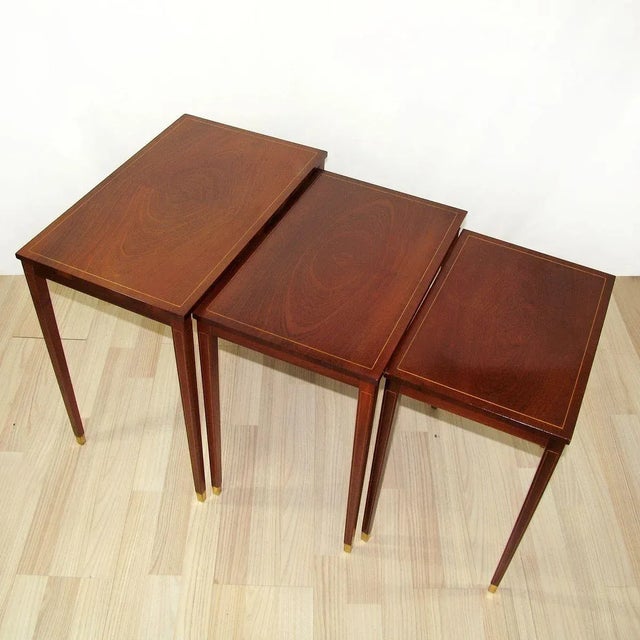 Nesting Tables by Bodafors Svenska Möbelfabrikerna, 1950s, Set of 3 For Sale - Image 12 of 18