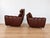 Brown Vintage Burgundy Leather Lounge Chairs by Svend Skipper, Denmark For Sale - Image 8 of 11