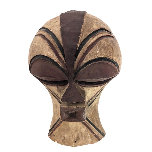 Acquired from Albert F. Gordon's Tribal Arts Gallery in NYC in the early 1970s, this is a hand-carved wood mask made in...