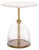 Kashi Round Side Table in Clear / White For Sale In Philadelphia - Image 6 of 6