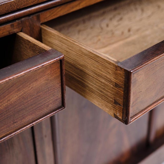 English Style Desk in Hand-Polished Mahogany, 1860s, Set of 2 For Sale - Image 11 of 13