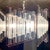 Mid-Century Modern Mid 20th Century Italian Modern Sciolari Trapezoidal Tubular Glass & Steel Chandelier For Sale - Image 3 of 4