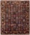 Burnt Orange Multicolor Antique Persian Bakhtiari Handmade Allover Pattern Wool Rug For Sale - Image 8 of 8