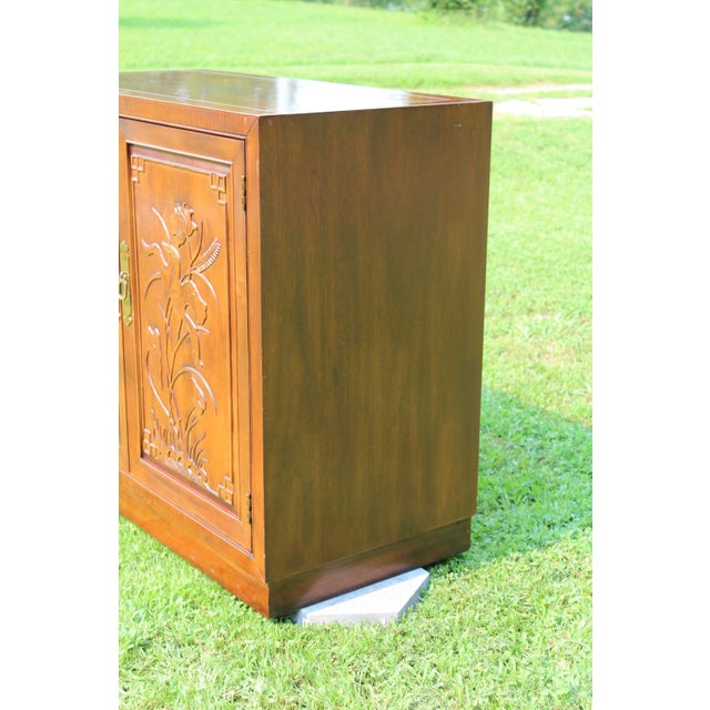 Brown Henredon Chinoiserie Cabinet From the Folio 16 Collection For Sale - Image 8 of 18
