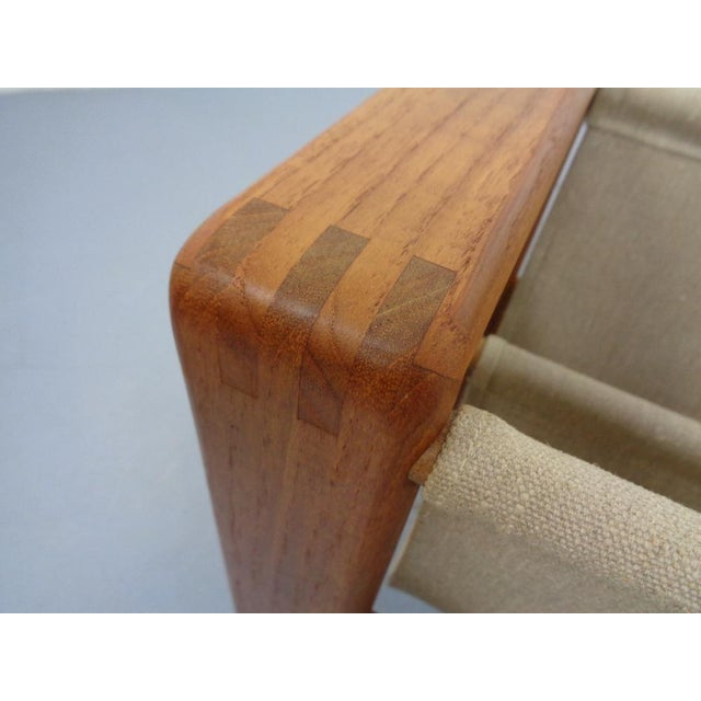 Danish Solid Teak Magazine Rack, 1960s For Sale - Image 16 of 17