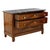 Empire chest of drawers with three drawers, finely chased handles and fittings, half -columns of cherry tree veneered,...