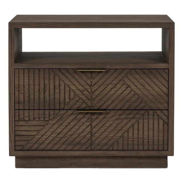 Lyle 2-Drawer Midcentury Modern Nightstand For Sale