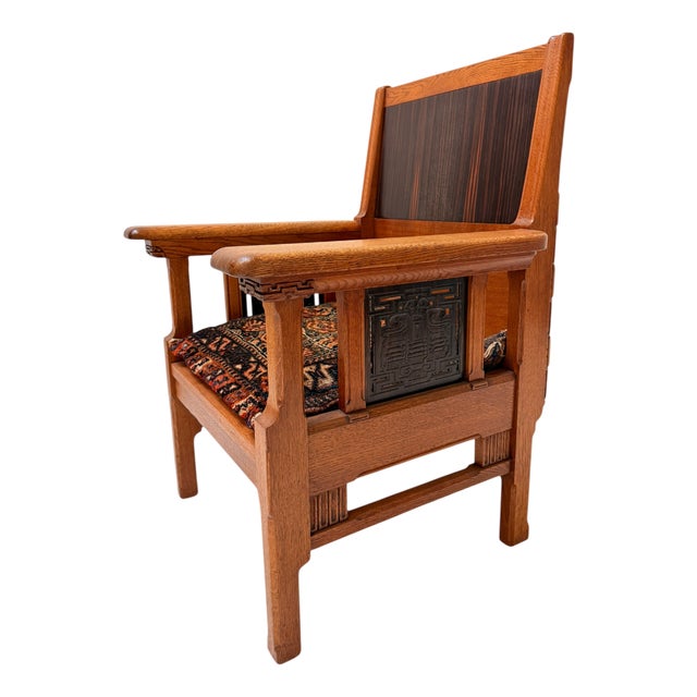 Arts & Crafts Art Nouveau Armchair from Carel Adolph Lion Cachet, 1900s For Sale