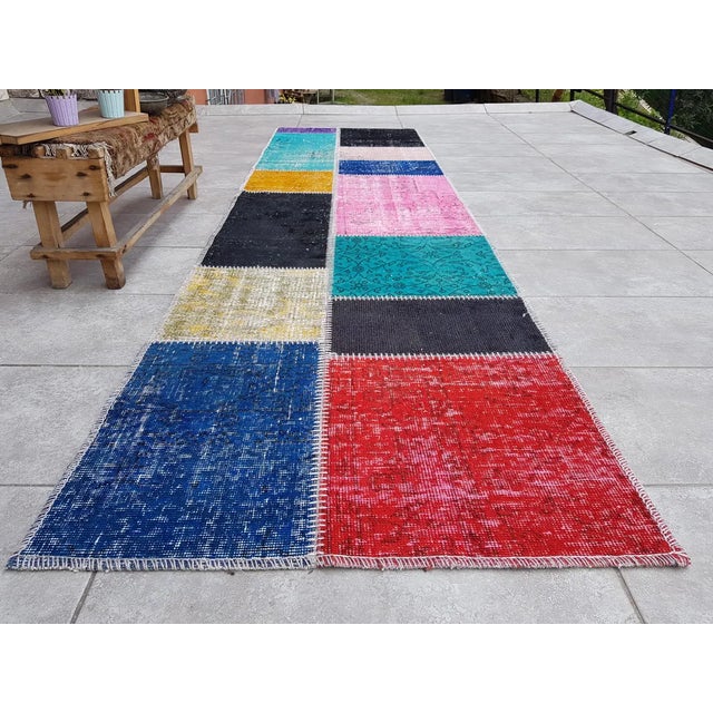 Turkish Vintage Anatolian Runner Rug For Sale - Image 3 of 10