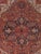 Antique Persian Heriz Carpet Handmade Wool Oriental Rug, Rusty/Red Field, Navy For Sale In New York - Image 6 of 18