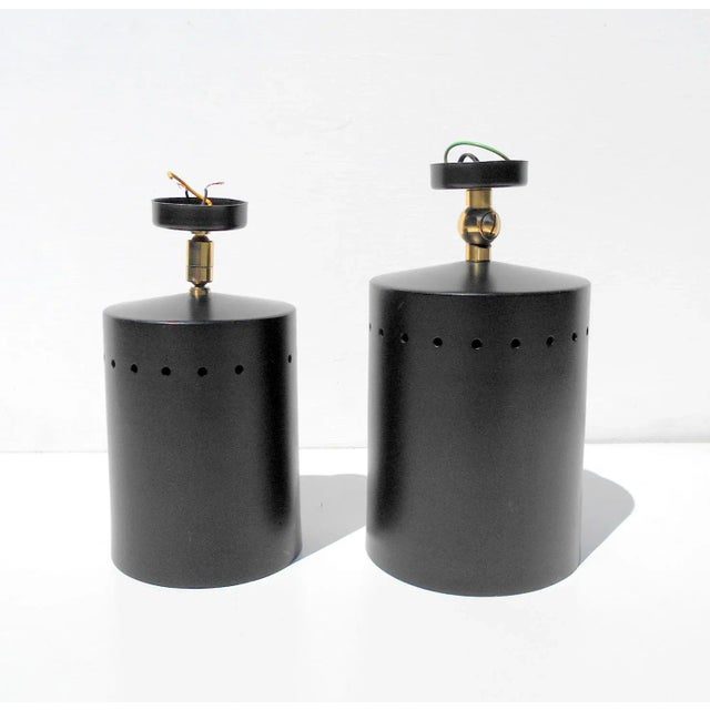 Metal Black Sconces from Arredoluce, 1950s, Set of 2 For Sale - Image 7 of 8