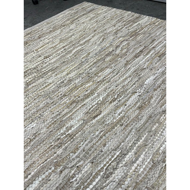 5ft × 7ft 6in Nate Berkus + Jeremiah Brent for Living Spaces Fiber Rug in Malo Birch For Sale - Image 10 of 12