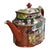 Patent Ironstone New Oval Teapot with Red Scale Conversation Decor, 1820-1830 For Sale - Image 3 of 12